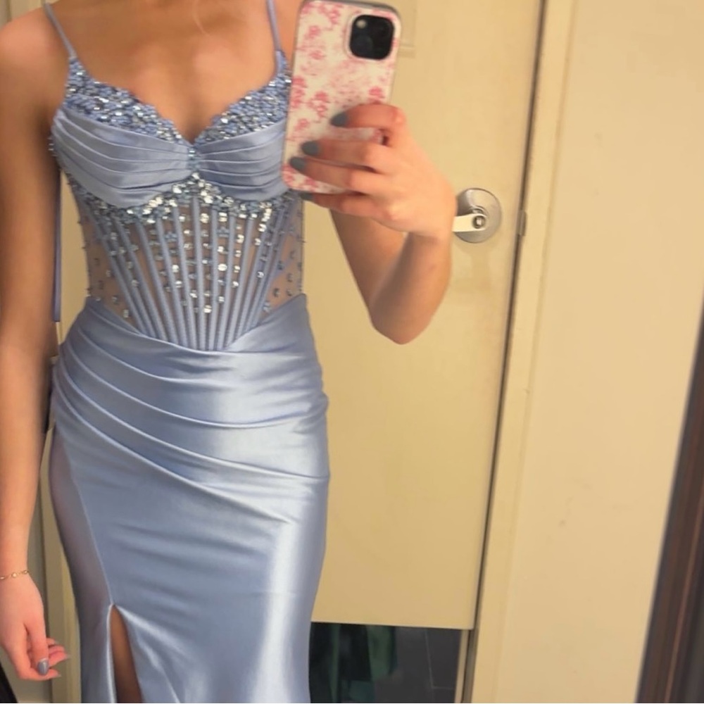 Elegant Blue Evening Dress